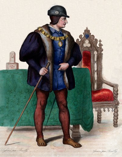 Portrait of Louis XI of France (1423-1483), King of France by French School